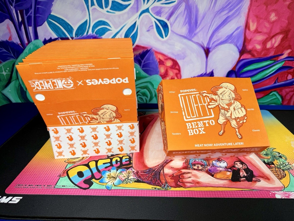 Popeyes x One Piece Luffy Bento Box 2026 Promo Collectible Lunch