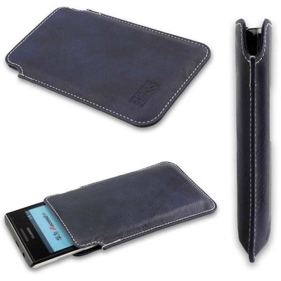 caseroxx Business-Line Etui für Huawei Ascend D1 Quad XL in blau aus Kunstleder