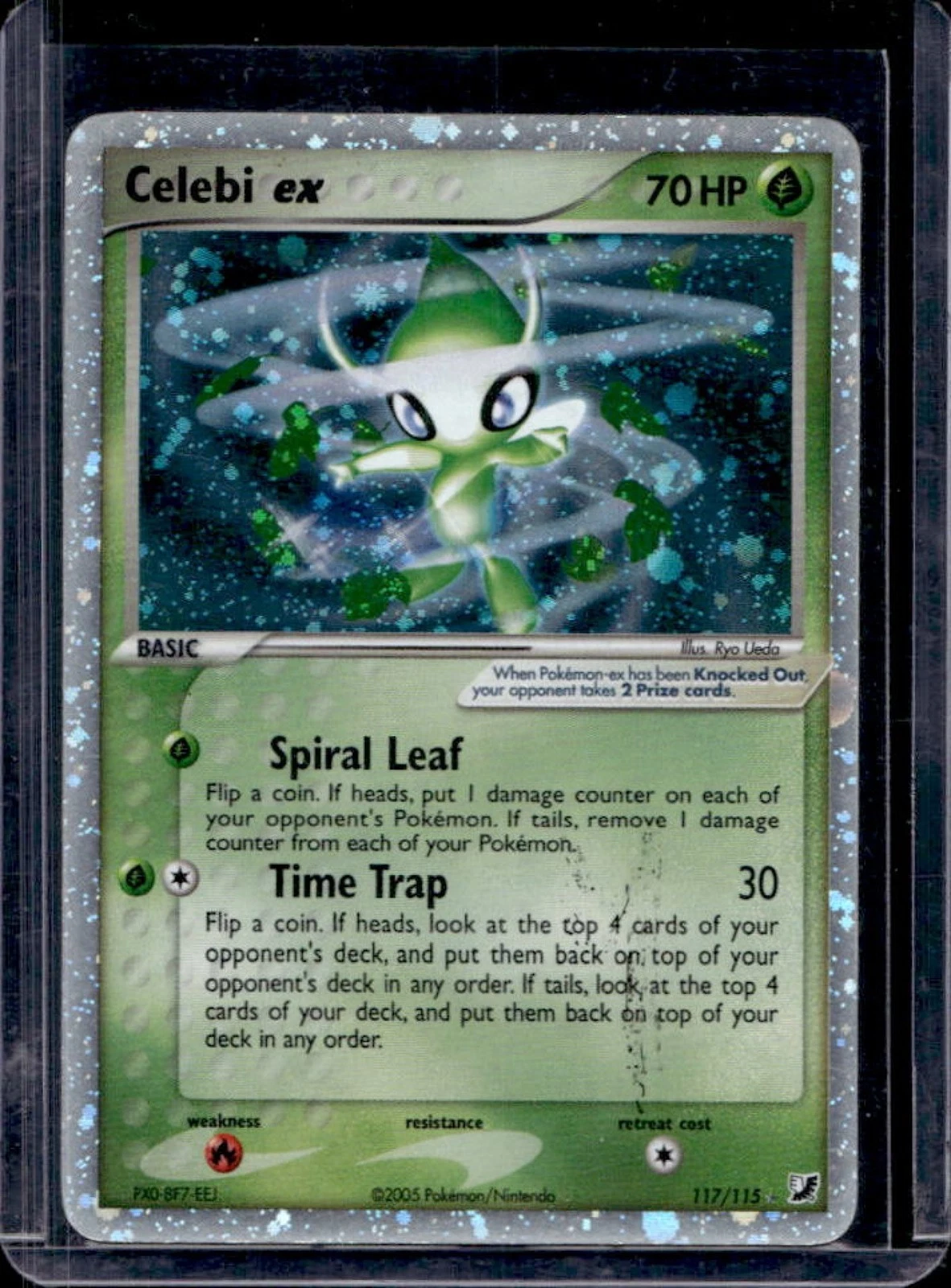2005 Pokemon EX Unseen Forces Celebi Holo #117/115