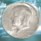 1964 D Kennedy SILVER Half Dollar 90% UNCIRCULATED  1 coin, Low SHIPPING DAILY