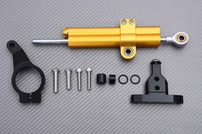 Lenkungsdämpfer Set Farbe Gold + Befestigung für Honda CBR 500 R 2013-15