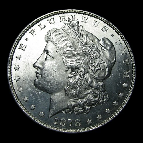 1878 8tf Morgan Dollar Silver ---- Gem BU+ Condition Coin ---- #KK446