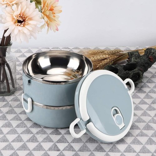 Lunch Box,Food Grade Acciaio Inox Bento Box per Bambini Adulti,Terma a Prova di Perdite - Foto 7 di 8
