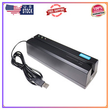 MSR605X USB Card Reader Writer Mag Swipe 3-Track Compatible W/ MSR206 MSR605 MSR