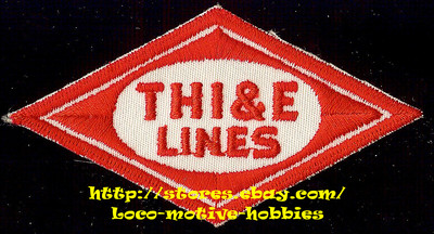 LMH PATCH Badge THI&E LINES Trolley TERRE HAUTE INDIANAPOLIS & EASTERN  Traction