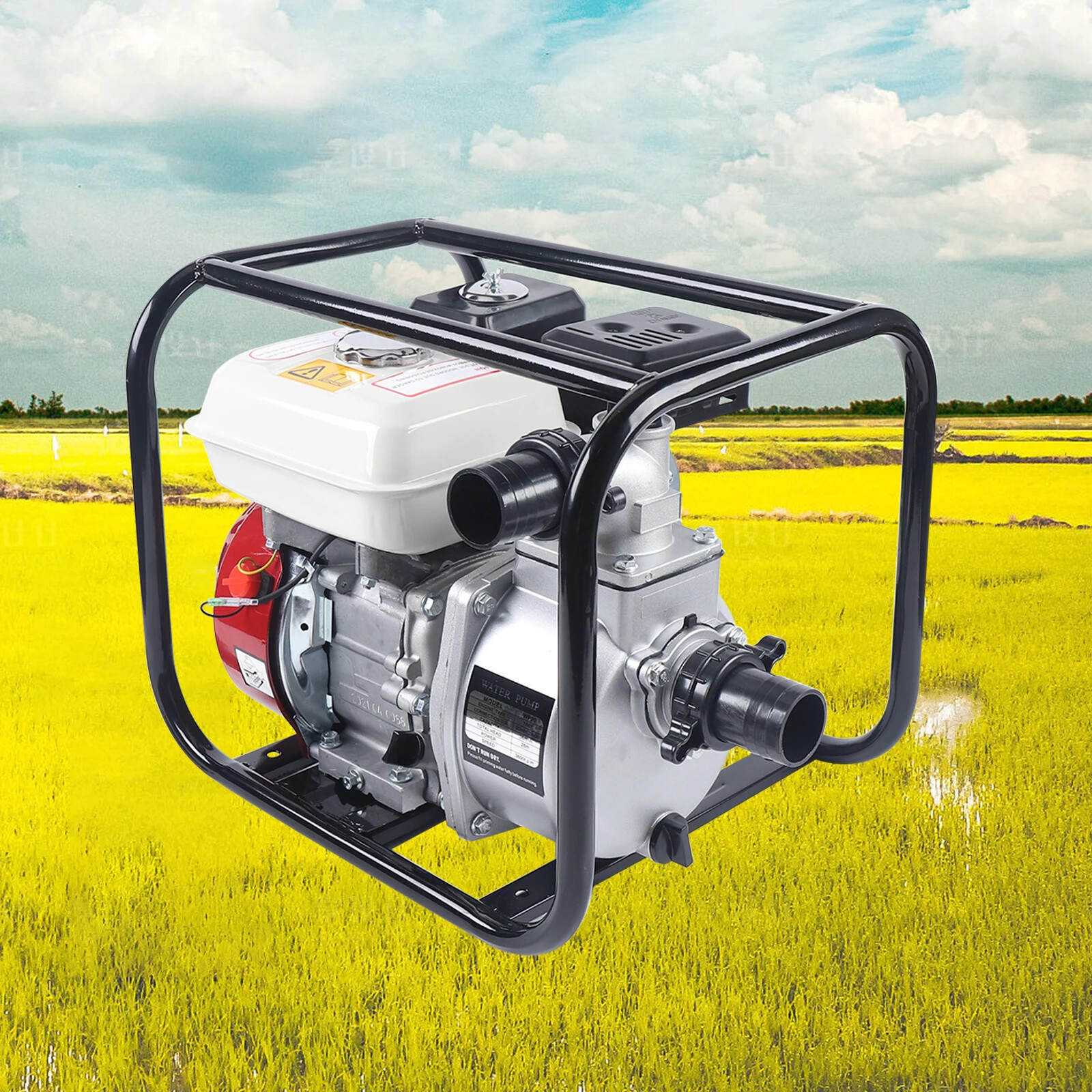 Self-Priming Aluminum Diesel Trailer Pump with Pulley for Agricultural Use