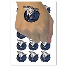 Lawyer Loan Shark in a Business Suit Temporary Tattoo Water Resistant Set