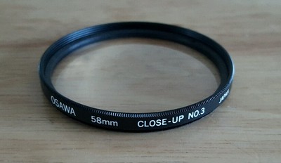 OSAWA 58MM CLOSE-UP NO.3 FILTER WITH POUCH MADE IN JAPAN