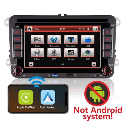 Autoradio Für VW Jetta Tiguan Passat CarPlay Android Auto Hohe Leistung BT RDS