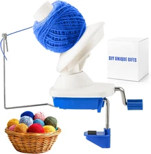 FLKQC Yarn Ball Winder, Hand-Operated Yarn Ball Winder Swift Yarn Winder, Yarn 