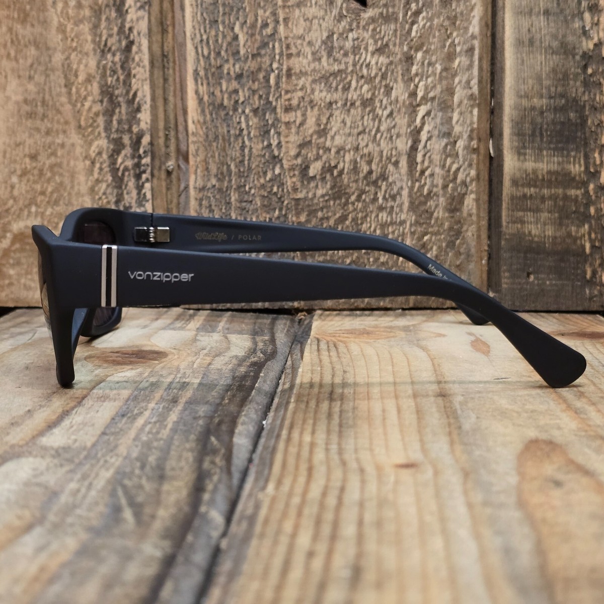 Vonzipper stray sunglasses non polar VONZIPPER SUNGLASSES STRAY WOMENS ~ BLACK GLOSS / GREY LENS  main image 3