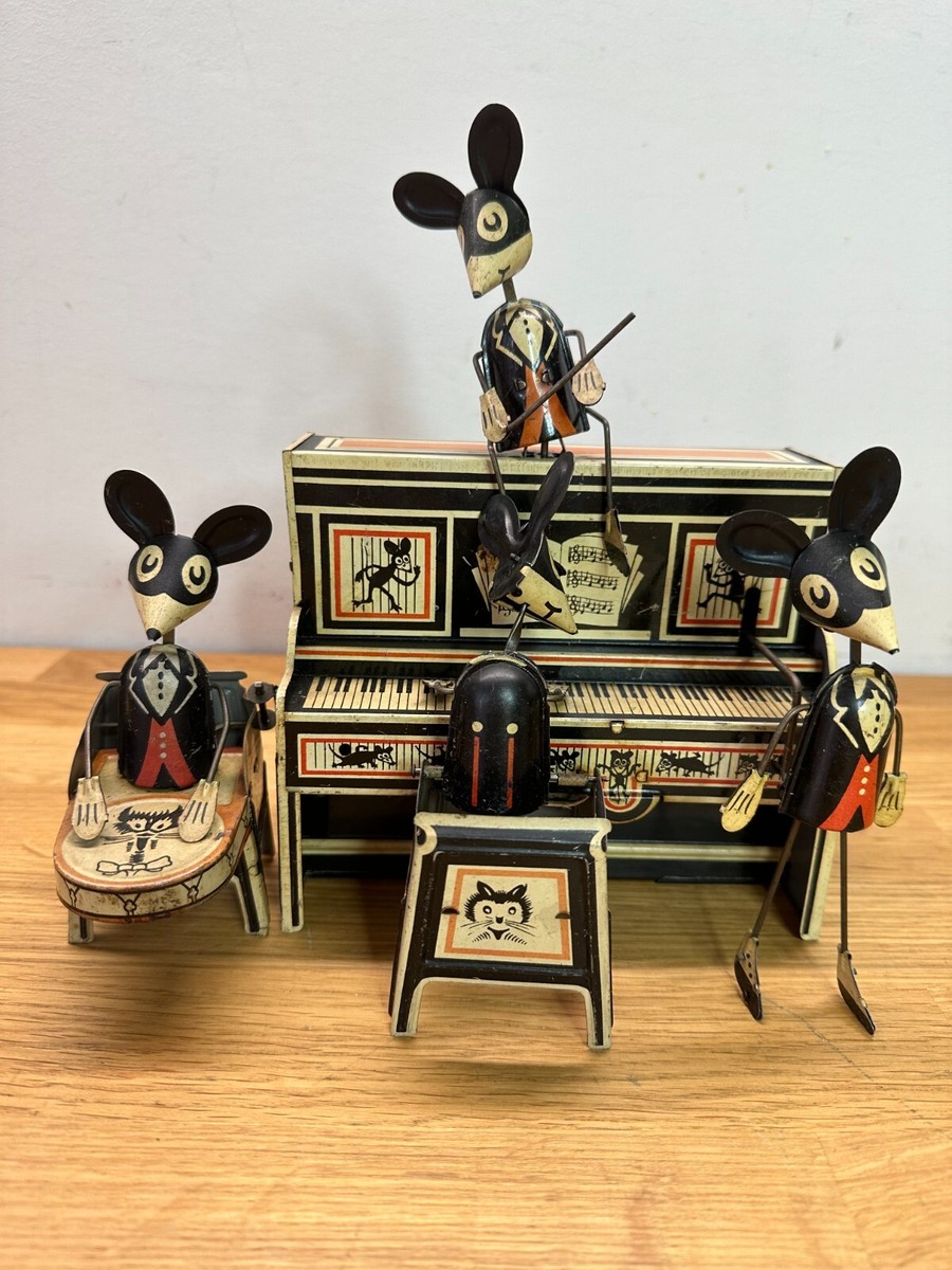 LOUIS MARX & CO. ANTIQUE RARE TIN LITHO WIND-UP MERRY MAKERS BAND