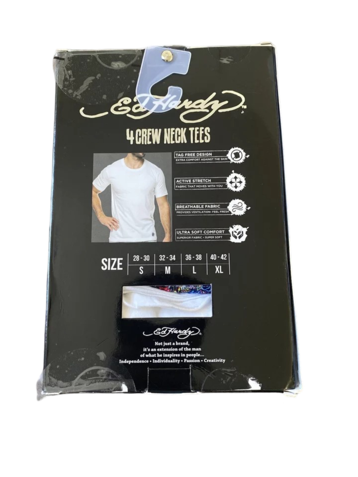Ed Hardy 3-Pack Men's Micro Modal T-Shirts - Ultra Soft Crew Or V-Neck Tees For Gym & Casual Wear - View #11