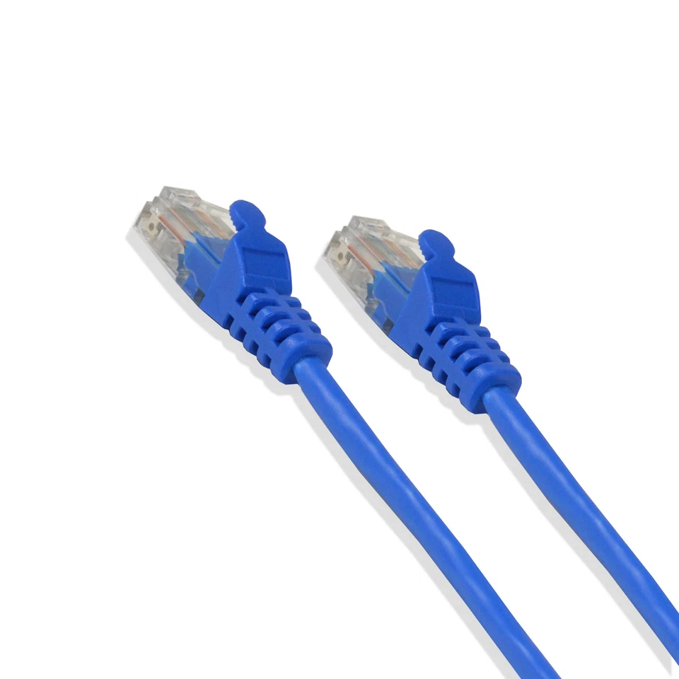 1ft Cat5e Cable Ethernet Lan Network RJ45 Patch Cord Internet Blue (50 Pack) - Image 3 of 3