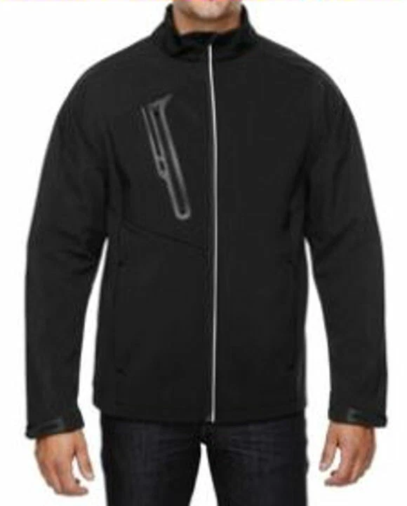 North end Mens Sz XXL Jacket Black Tricot lined Soft Shell 88176 $81 NWT Printed