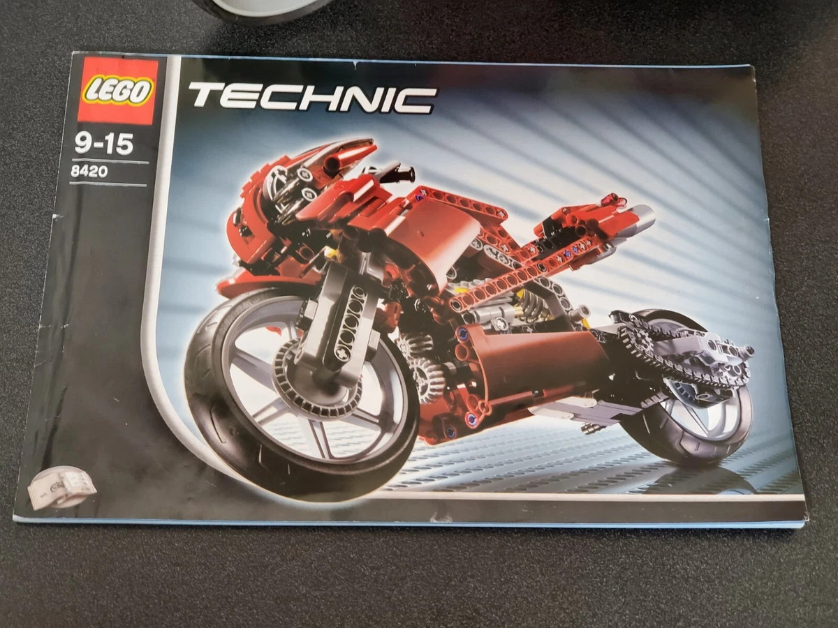 LEGO TECHNIC 8420 Street Bike Motorcycle Motorbike - Complete w/ Instructions