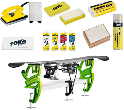 Toko Skiwax Set 11-teilig mit Wachsbügeleisen Wintersteiger Skispanner