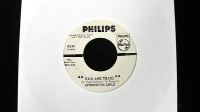 Aphrodite's Child 45 rpm - Rain and Tears Promo Copy Don't Try to Catch a River