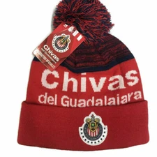 chivas de Guadalajara Beanie hat Winter Skull Cap soccer Mexico authentic 8