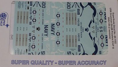 Microscale Decal 1:48 Scale #48-1102 / USN Grumman EA-6B Prowlers: ICAP III, VAQ