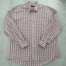 Canali Shirt Adult Extra Large Plaid Button Up Long Sleeve Sportswear Italy Mens