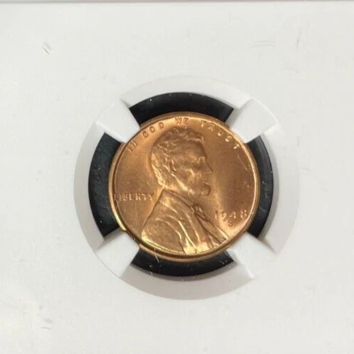 1948-S LINCOLN WHEAT CENT ~ NGC MS 66 RD ~BEAUTIFUL COIN~