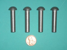 FOUR Door Hinge Pins for Wood Stove & Fireplace Insert, 5/16" x 1 1/2", steel