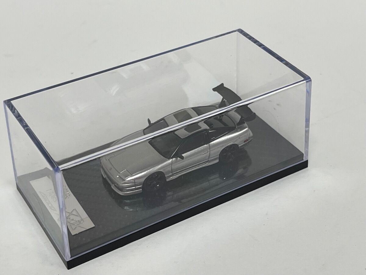 No402よっしー　ミニカー1/18箱あり2点まとめ売り 1/64 YM Models 404 Error Nissan 180SX in Silver with rear Wing 299