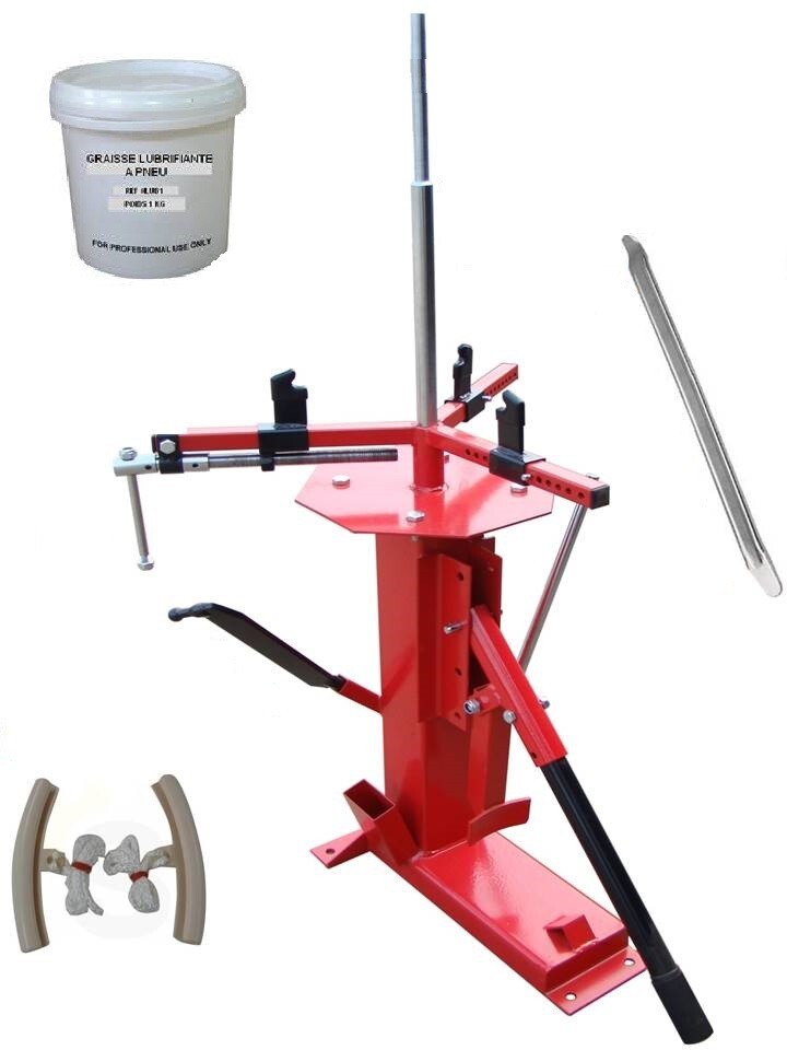 Démonte pneu universel avec kit de lubrification et barre de force 21"