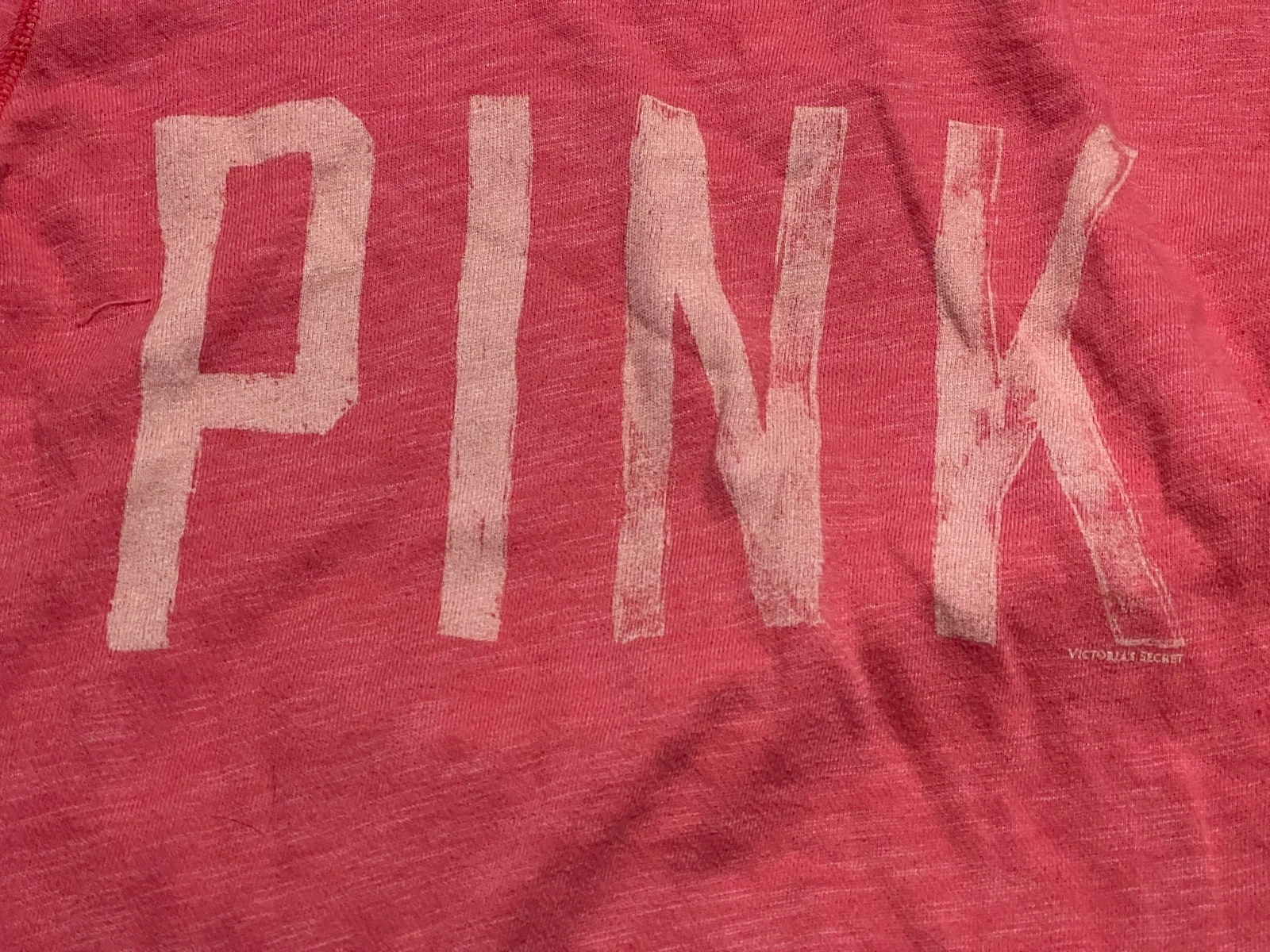 UNDERCOVER Victoria's Secret Felpa con Cappuccio Donna Taglia S Rosso Felpa Pullover