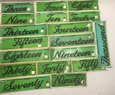 Hy-Ko Vintage Script Style Black House Numbers Various numbers available