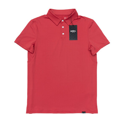 Barbell Apparel Havok Polo Men's XS Athletic Fit Crimson Red