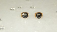 Beautiful G/P Stud Earrings with 5mm Crystal-Choice of 71 Colours-Wedding-Gifts
