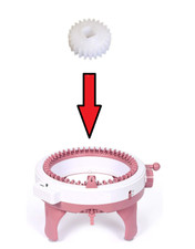 22 Needle True 24 toothed Gear for Sentro Jemiit Style Knitting Loom Machines