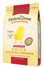 NatureServe 290114 Medicated Chick Starter Grower Feed w Essential Oils 20 lbs
