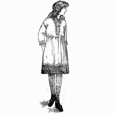 PATRON POUPEE BLEUETTE Robe de chambre 1913 (319) patron
