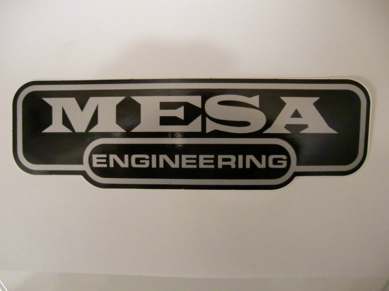 MESA BOOGIE ENGINEERING GUITAR BASS AMP DECAL STICKER CASE RACK BUMPER STICKER