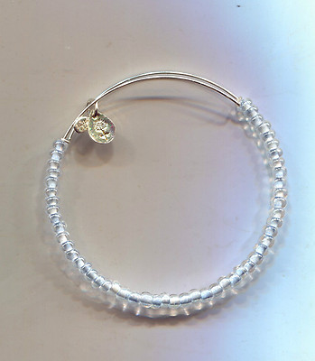 ALEX & ANI light blue seed bead bracelet