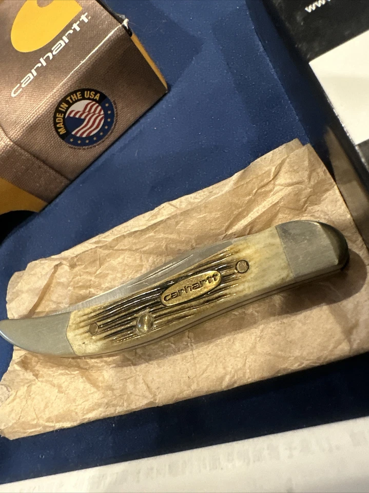 Palillo de dientes CaseXX Carhartt hueso de melaza oscura pequeño Texas 3" (610096 SS) 36308 Foto 3 de 4