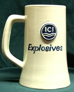 Rare 1996 ICI EXPLOSIVES "10,000 Tonnes in Vietnam February 96" Stein Mug 1 of 2