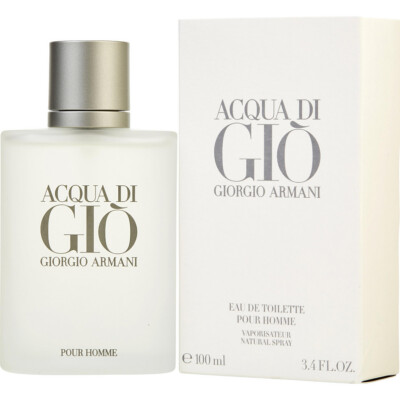 Acqua Di Gio by Giorgio Armani for Men Eau de Toilette Spray 3.4 oz