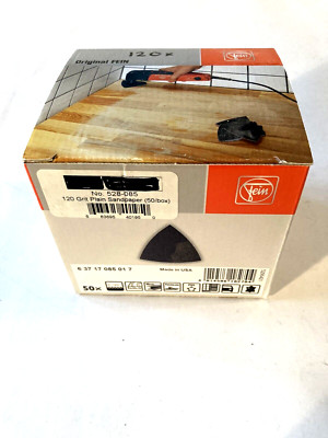 50  FEIN  # 63717085017  120 GRIT  MULTIMASTER - H & L - SANDPAPER - SHIPS FREE