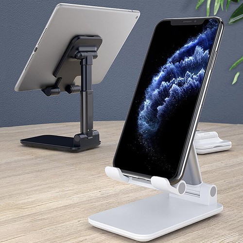 Universal Aluminum Phone Tablet Holder Folding Desk Stand Mount For iPhone iPad - Picture 4 of 15