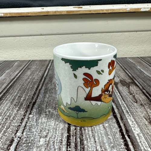 Vintage 1994 Looney Tunes Coffee Mug Aries Horoscope Sun Signs Tasmanian Devil - Picture 4 of 6