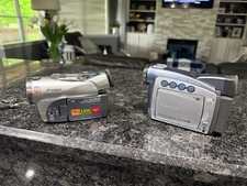 Bundle of Canon ZR80  ELURA 60 Mini Camcorders- UNTESTED AS/IS Parts or repair