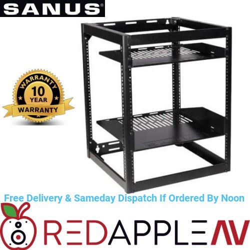 SANUS CFR1615 26"" Tall 15U Stackable Skeleton AV Rack Fast Delivery