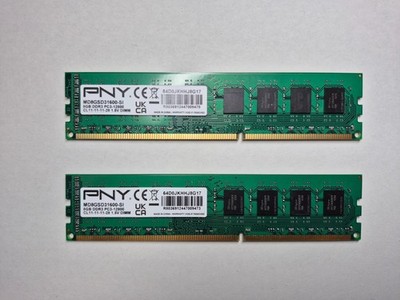 16GB (2x8GB) PNY DDR3 U-DIMM PC3-12800 64D0JKHHJ8G17 RAM Arbeitsspeicher