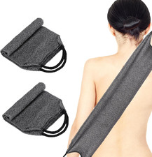 2Pcs Exfoliating Back Scrubber with Handles Body Scrubber Towel for Shower Nylon