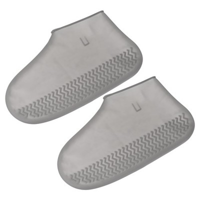 L Folding Waterproof Silicone Shoes Cover, Grey