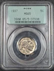 1937 Buffalo Nickel 5C PCGS OGH MS65 - Old Glory C&C Weekly 1c Auction!